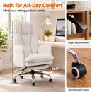 Advwin Office Armchair with Adjustable Arms & Footrest