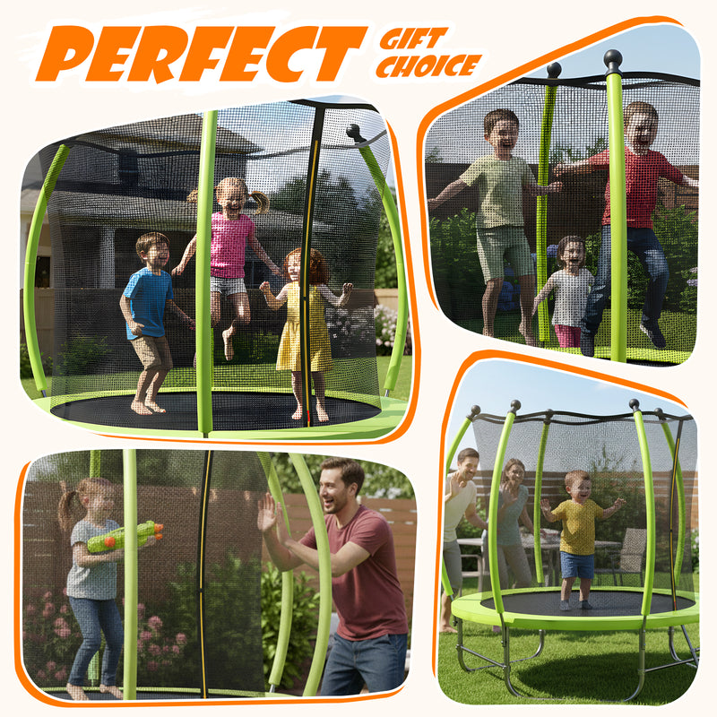 Advwin 8FT Trampoline for Kids with Safety Net