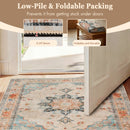 Advwin Vintage Thick Carpet Non-Slip Washable Rug Red (Pre-Order)