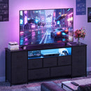 Advwin 160cm TV Stand with 11 Drawers & LED Lights
