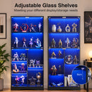 Advwin 7-Tier Display Cabinet with LED Light 180cm