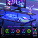 Advwin L Shaped Gaming Desk with LED Lights (Pre-Order)