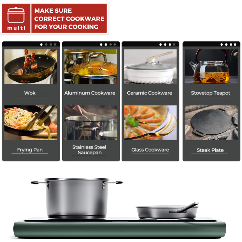 Advwin Double Induction Cooktop with 8 Power Level