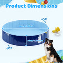 Advwin 63inch Foldable Dog Pool with Sprinkler