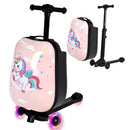 Advwin Foldable 2-in-1 Kids Ride-on Luggage with Wheels