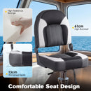 Advwin 61cm Folding High Back Marine Boat Seat