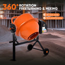 Advwin 70L Electric Concrete Mixer with Wheel & Stand