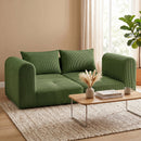 Advwin 172cm Modular Corduroy 3-in-1 Sofa Lounger