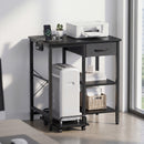 Advwin Printer Stand with Shredder Shelf & Charging Station