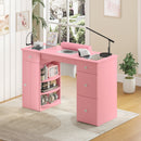 Advwin Manicure Table Glass Top w/Dust Collector