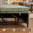 Advwin 253cm U Shaped Chenille Sectional Sofa w/ Pull Out Bed