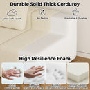 Advwin Armless Sofa Chair Chenille Fabric (Pre-Order)