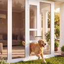 Advwin Large Aluminum Dog Door for Sliding Glass Door