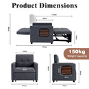 Advwin 3 in 1 Convertible Sofa Bed Linen Sleeper Chair (Pre-Order)