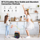 Advwin Portable Singing Machine Karaoke with 2 Mics