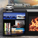 Advwin 160cm Fireplace TV Stand with 45cm Electric Fireplace