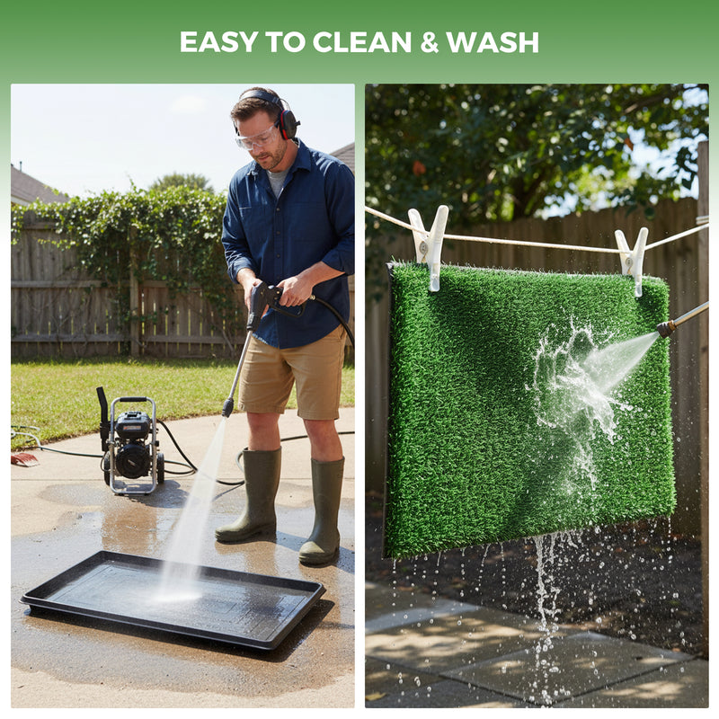 Advwin Dog Grass Pad with Tray