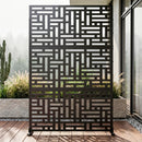 Advwin Geometric Metal Privacy Screen 119x183.5cm
