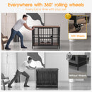 Advwin Folding Heavy-Duty Steel Dog Crate Furniture