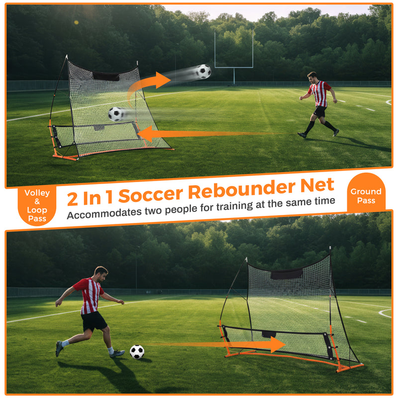Advwin Portable Soccer Rebounder Net 1.83m x 1.4m