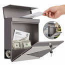 Advwin Wall Mailbox Lockable Outdoor Letter Box