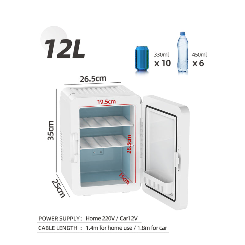 Advwin 12L Mini Fridge Portable Refrigerator