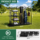 Advwin Foldable Golf Bag Storage Rack for 2 Bags