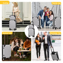 Advwin 20"+14" Hardshell Luggage Set with Silent Wheels