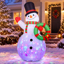Advwin 1.9m Inflatable Snowman with Colourful Lights