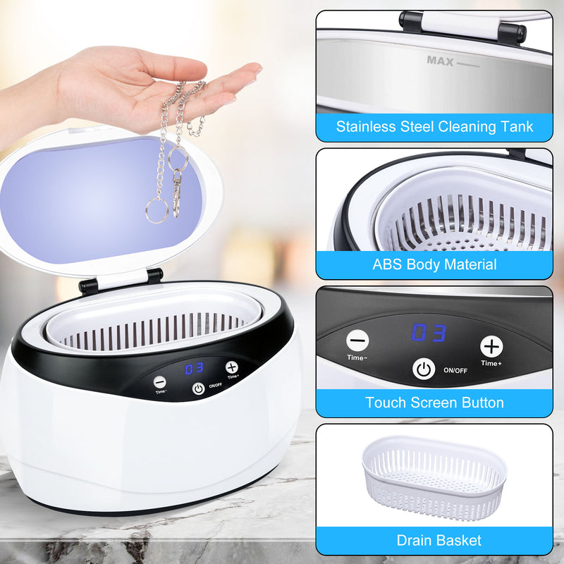 Advwin Ultrasonic Cleaner 650ml Jewelry Cleaner Machine(Pre-order)