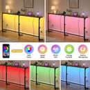 Advwin 200cm Narrow Sofa Table with 2 Power Outlets