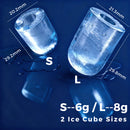 Advwin Portable Ice Maker with LED Display 12KG/24H