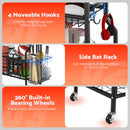 Advwin Home Gym Storage Rack with Wheels