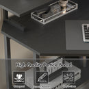 Advwin Corner Desk Triangle LED Gaming Desk