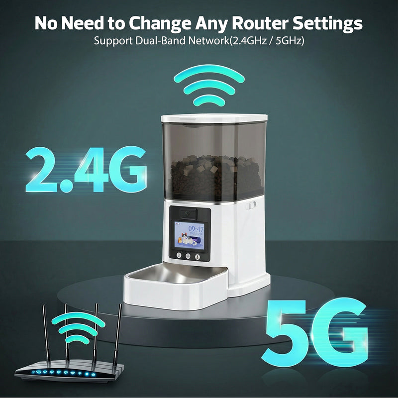 Advwin Smart Pet Feeder 5L w/ HD Camera & 2-Way Audio