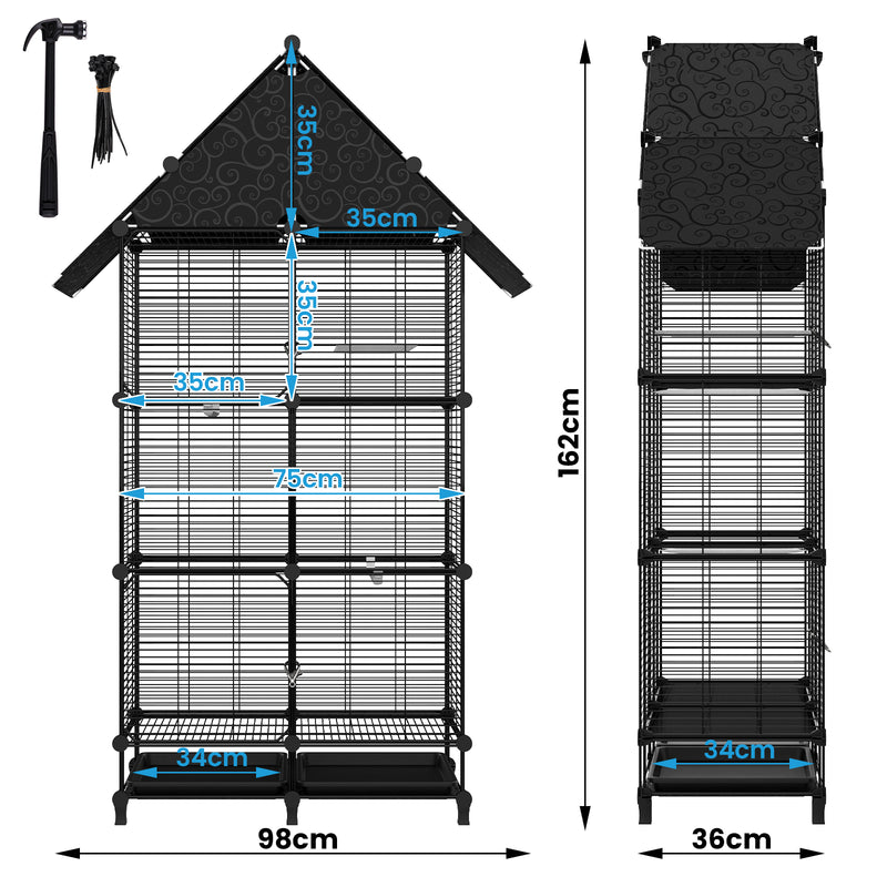 Advwin 162cm Flight Bird Cage Parrot Budgie Aviary