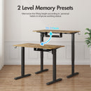 Advwin Electric Standing Desk Height Adjustable 100cm Walnut