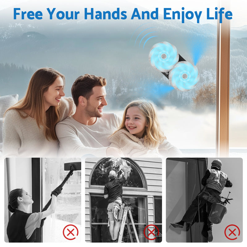 Advwin Window Cleaner Robot 2800Pa Suction
