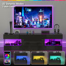 Advwin 152cm LED TV Stand High Gloss Cabinet w/ Drawer