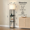 Advwin 3-Tier Floor Lamp Shelf Storage