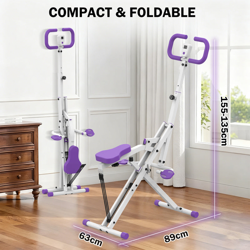 Advwin Foldable Squat Machine with Handles & Bands