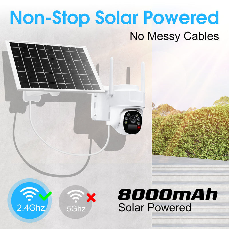 Advwin Solar Powered Outdoor Security Camera