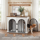 Advwin Dog Crate Furniture End Table with 3 Doors