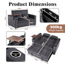 Advwin 3-in-1 Velvet Convertible Sofa Bed