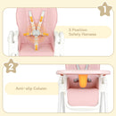 Advwin 3-in-1 Folding Baby High Chair Toddler Feeding Chair