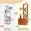 Advwin 153cm Cat Tree with Litter Box Enclosure