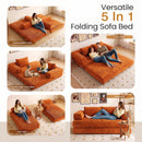 Advwin Folding Sofa Bed Convertible Floor Loveseat Sofa (Pre-Order)