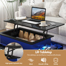 Advwin Lift Top Coffee Table with LED Lights