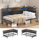 Advwin King Single Corner Bed Frame