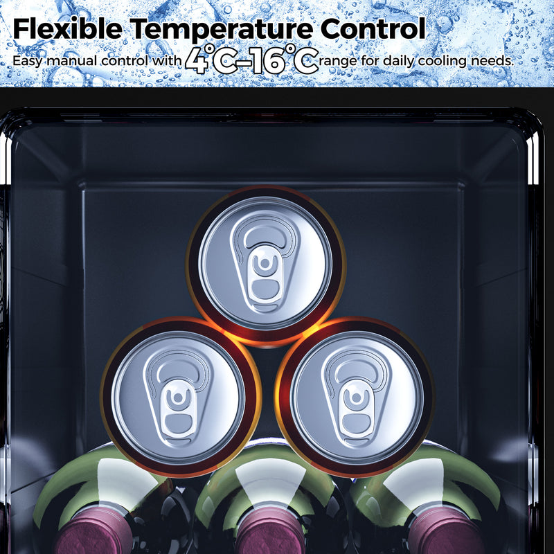 Advwin 20L Mini Bar Fridge with Adjustable Temperature